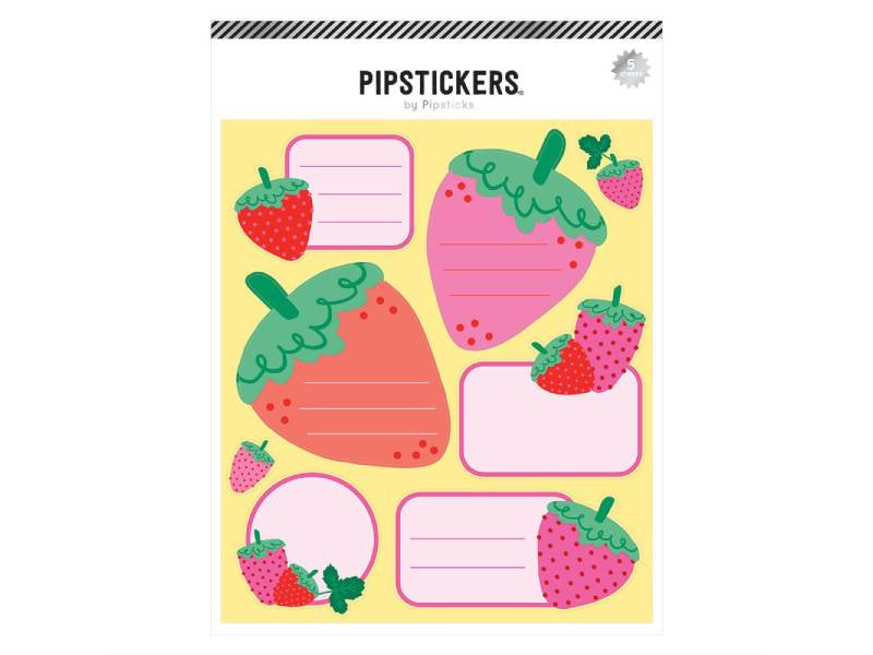 Achat Lot de 5 planches d'étiquettes fraise