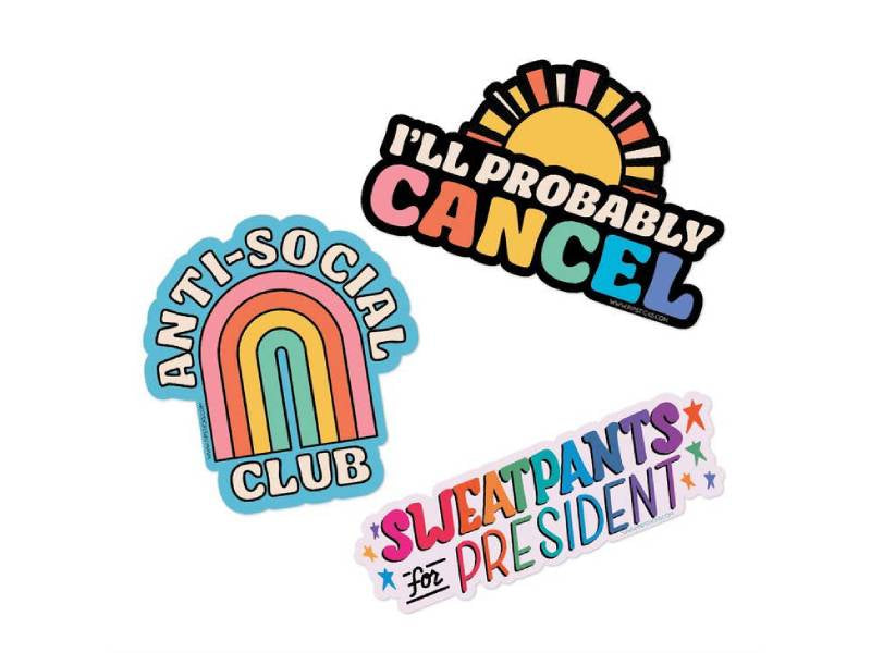 achat Lot de 3 stickers vinyle - Going solo