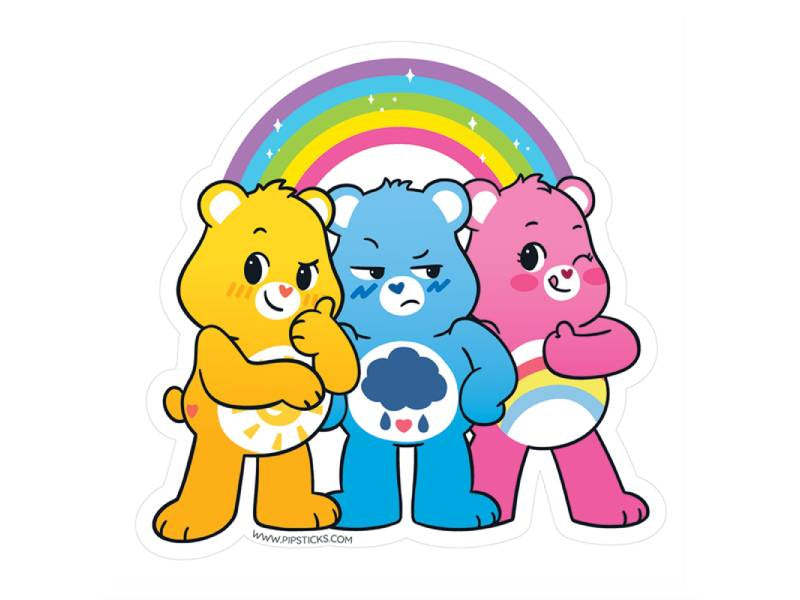 achat Lot de 3 stickers Bisounours vinyle