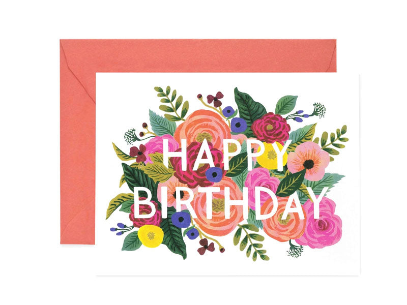 Achat Carte d'anniversaire - Fleurs