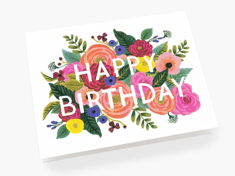 Achat Carte d'anniversaire - Fleurs