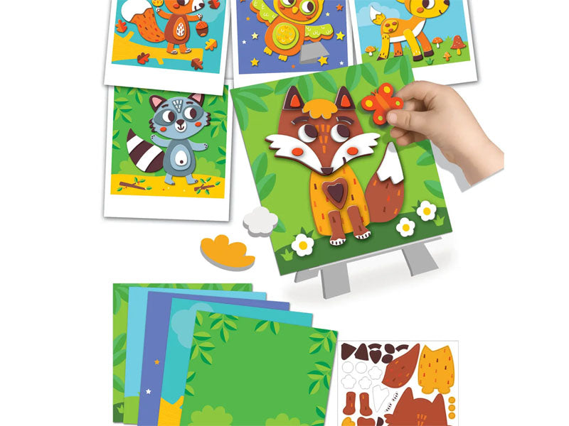 achat Coffret créatif portraits en relief - Animaux de la forêt