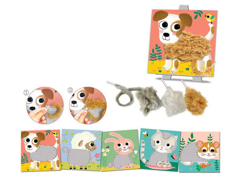 Achat Coffret créatif Laine à lacer "Mes doux compagnons"