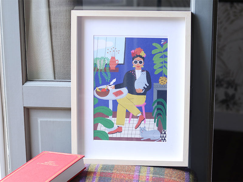 achat Coffret peinture au numéro - Petit Pinceau - La fille aux chats par Guillaume Denaudhome