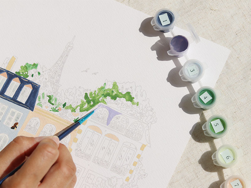 achat Coffret peinture au numéro - Petit Pinceau - Paris par Sabina Fenn
