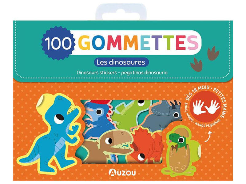 Achat Pochette de 100 gommettes - Les dinosaures