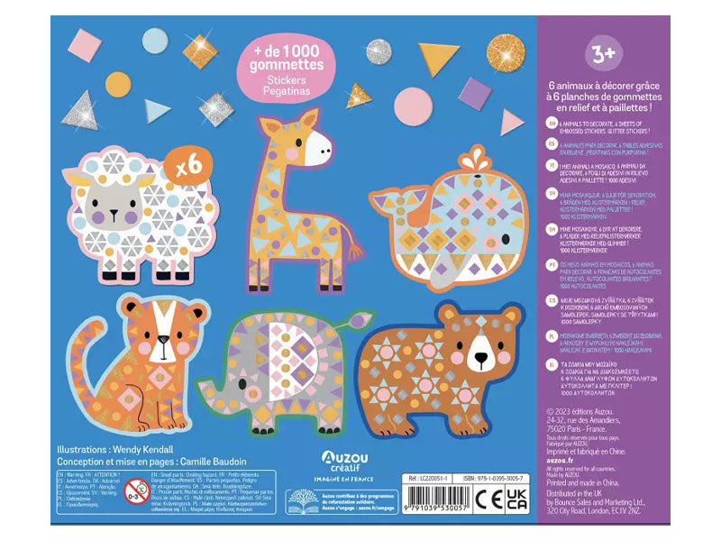 achat Coffret créatif - Mes gros animaux en mosaïques - Auzou