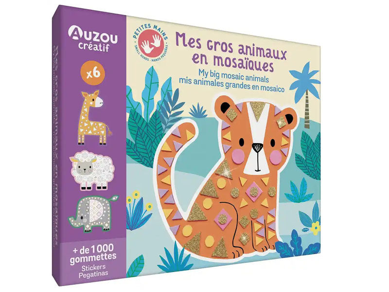 Achat Coffret créatif - Mes gros animaux en mosaïques