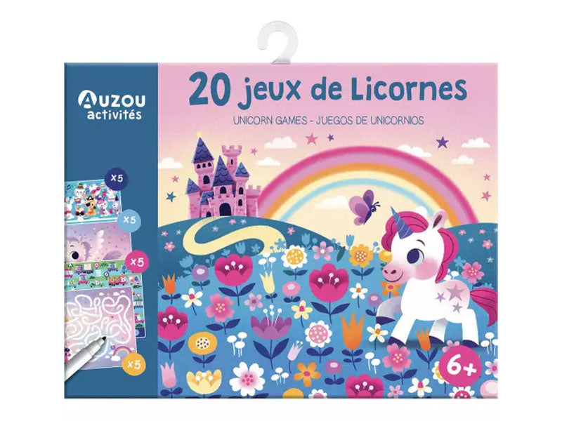 Achat Pochette 20 jeux de licornes