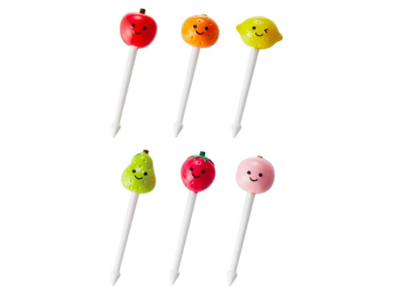 Achat Lot de 6 piques pour apéritif - Fruits
