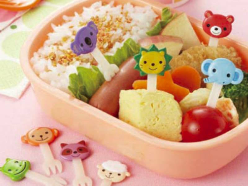 Lot de 8 piques pour apéritif - Têtes d'animaux
