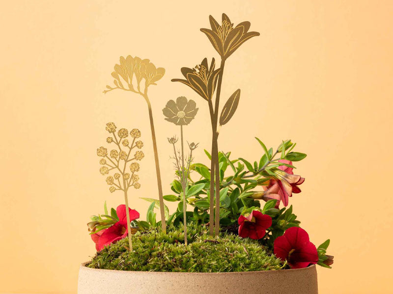 Achat Bijou pour plantes - Bouquet brass bloom