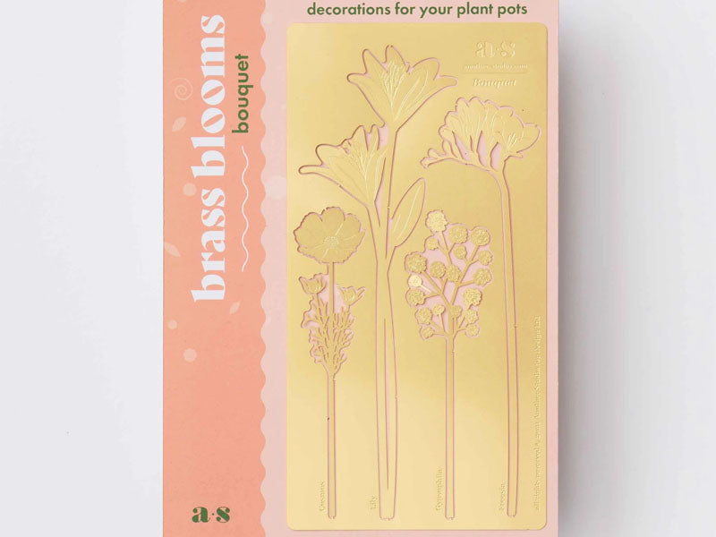 achat Bijou pour plantes - Bouquet brass bloom