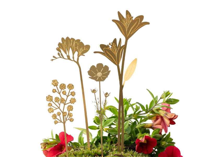 Achat Bijou pour plantes - Bouquet brass bloom