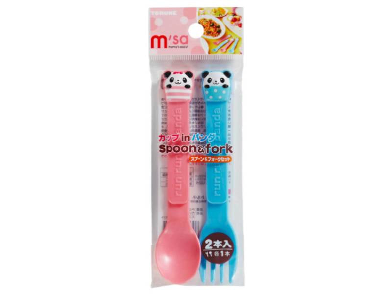 achat Lot de 2 couverts - Fourchette et cuillère panda