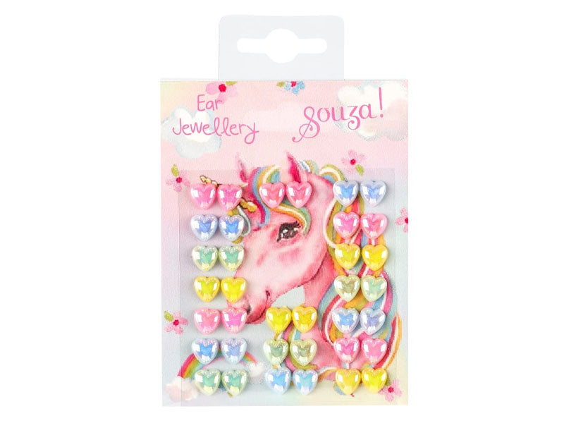 Achat Boucles d'oreilles autocollantes licorne