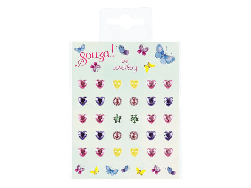 Achat Boucles d'oreilles autocollantes coeur
