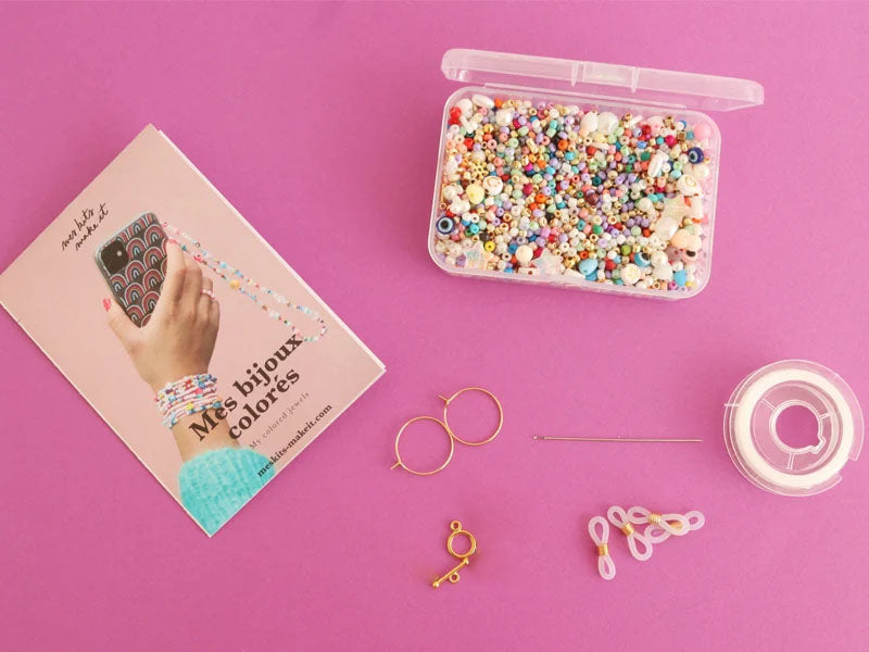 achat Kit DIY Bijouterie - Mes bijoux colorés