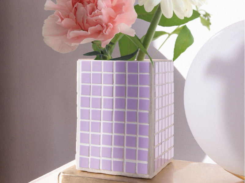 Daity - Kit DIY Mosaïque Verre Pour Enfants/Adultes - Créez Un Vase Décoratif - Cadeau Créatif Pour Filles 8-10 Ans Ou Maman