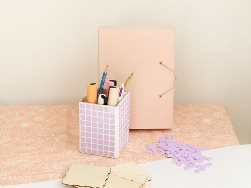 WEBEEDY 2 Ensembles Petit Kit De Coeur De Mosaïque Arc-en-Ciel, Fabriquez Votre Propre Kit D'Artisanat En Mosaïque Avec Des Carreaux De Verre Fournitures D'Art Et D'Artisanat