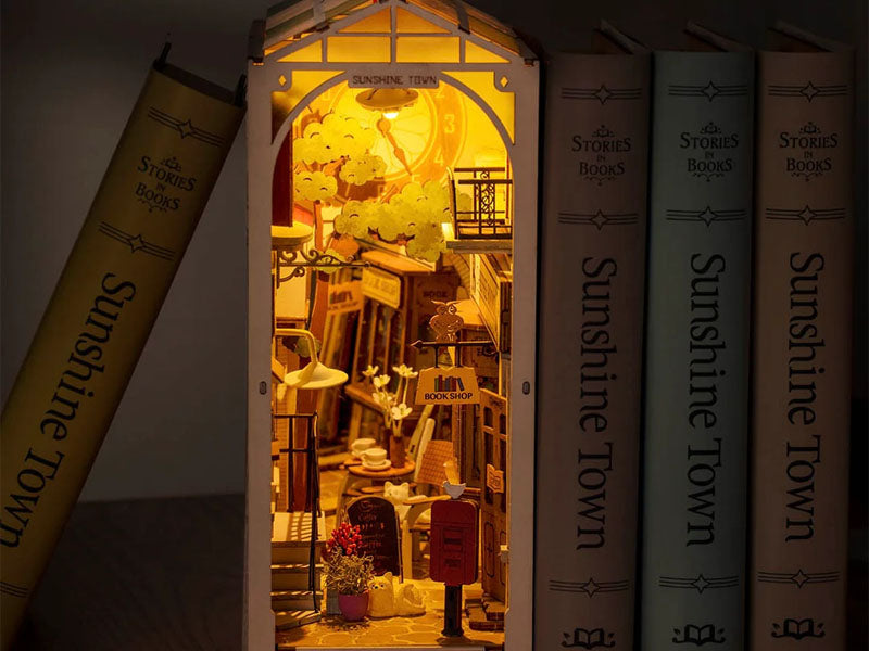 achat Book Nook - Pièce miniature - Ville ensoleillée