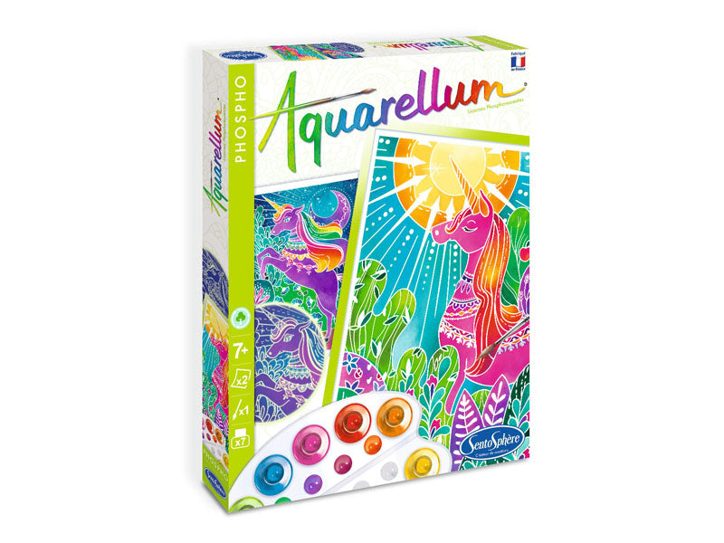 Achat Coffret Aquarellum phospho - Licornes