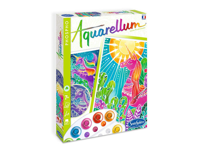 Achat Coffret Aquarellum phospho - Licornes