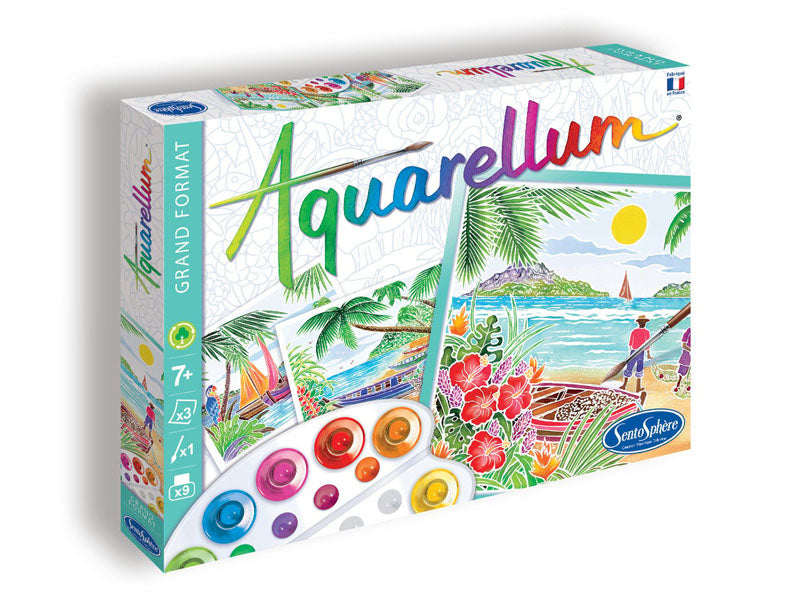 Achat Coffret Aquarellum - Paysages tropicaux