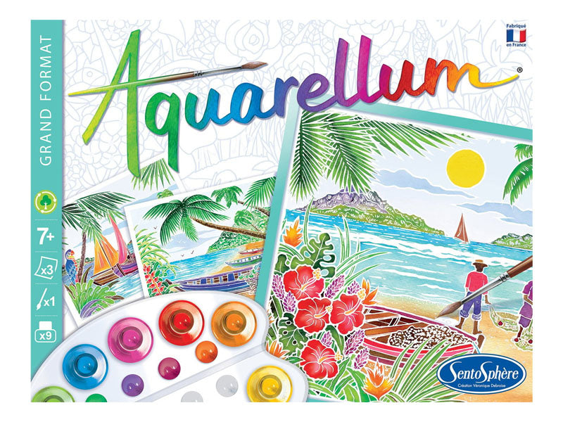 achat Coffret Aquarellum - Paysages tropicaux