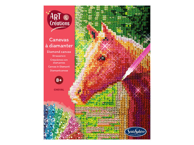 achat Coffret canevas à diamanter - Cheval