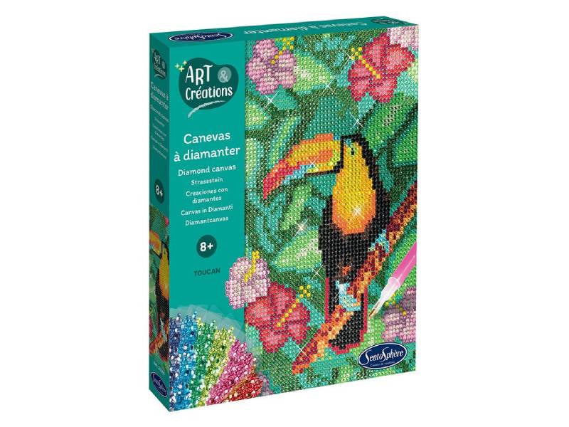 Achat Coffret canevas à diamanter - Toucan