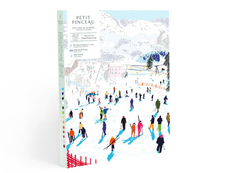 Achat Coffret peinture au numéro - Petit Pinceau - Skiing Among Montains par Katie Smith