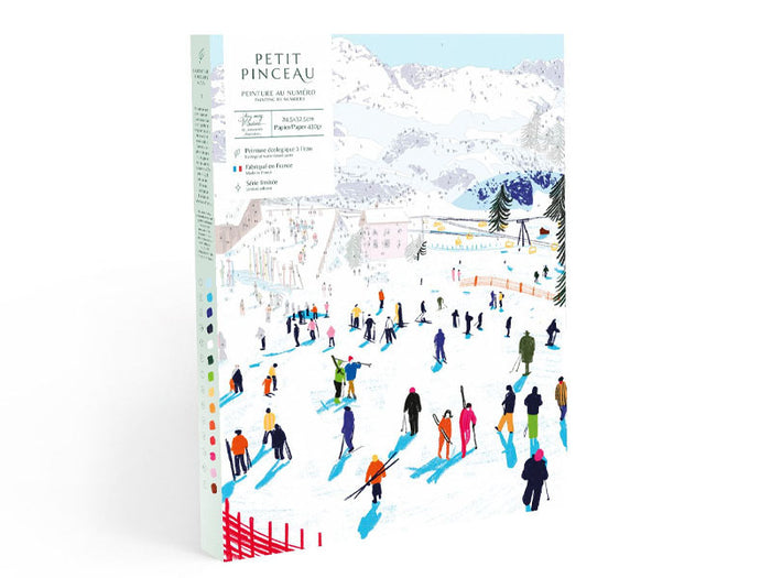 Achat Coffret peinture au numéro - Petit Pinceau - Skiing Among Montains par Katie Smith