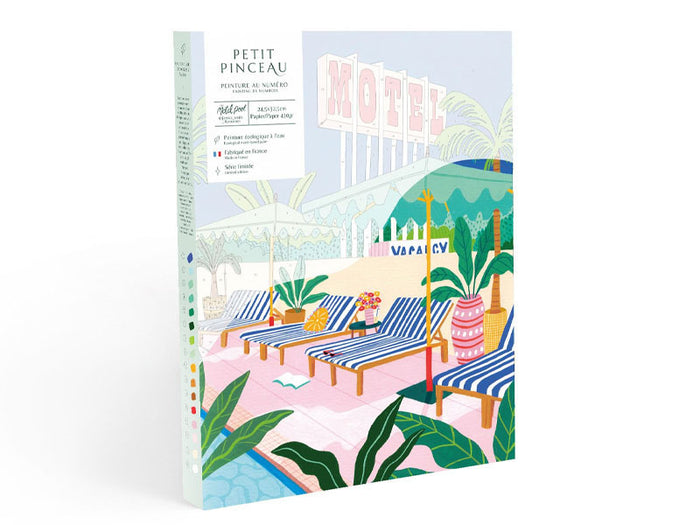 Achat Coffret peinture au numéro - Petit Pinceau - The Motel Pool par Jessica Smith