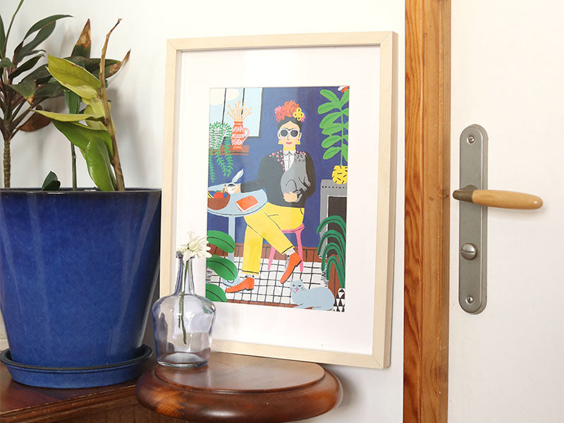 achat Coffret peinture au numéro - Petit Pinceau - La fille aux chats par Guillaume Denaudhome