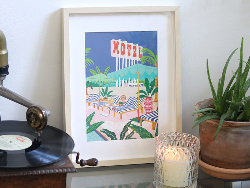 achat Coffret peinture au numéro - Petit Pinceau - The Motel Pool par Jessica Smith