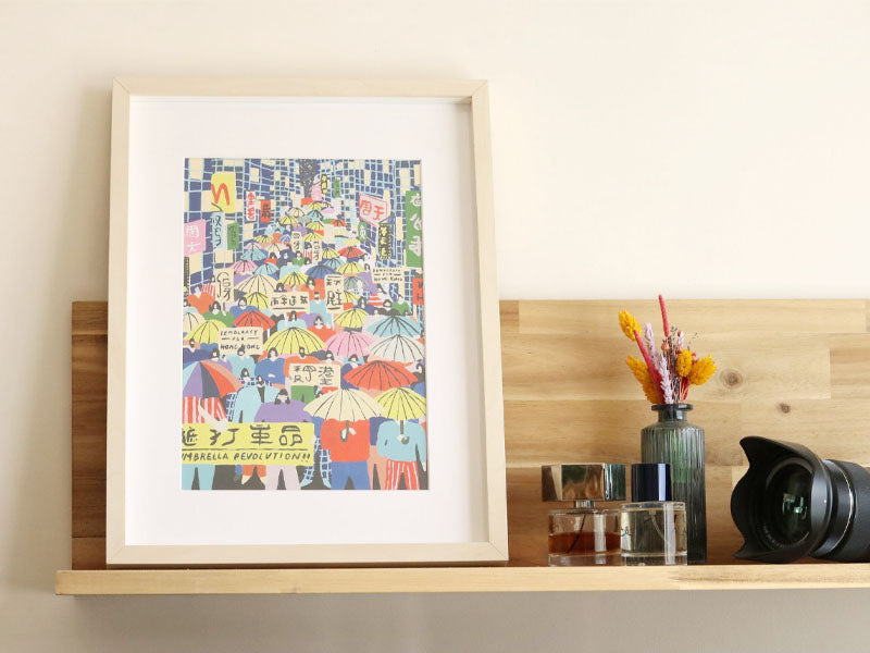 achat Coffret peinture au numéro - Petit Pinceau - Umbrella Revolution par Tara Deacon