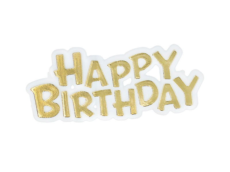 achat Set de 16 bougies spirales avec bouchon de gâteau 'Happy Birthday'