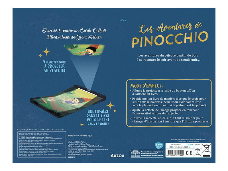Achat Livre avec projecteur - Les aventures de Pinocchio