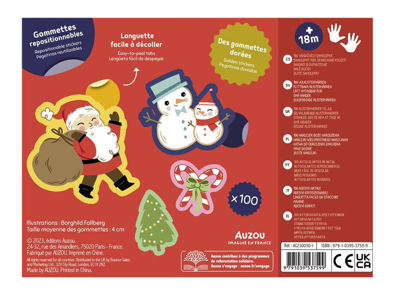 Achat Pochette de gommettes - 100 gommettes - Noël