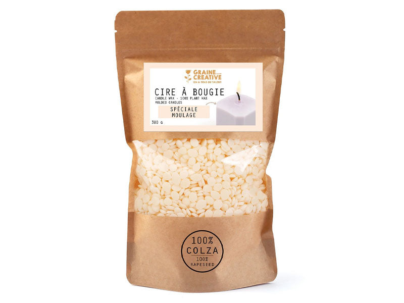 Achat Cire de colza pour bougies à mouler - 380 grammes