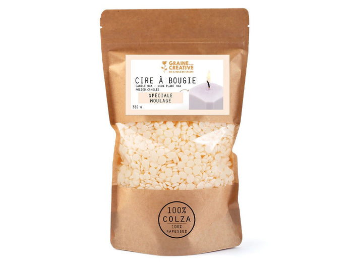 Achat Cire de colza pour bougies à mouler - 380 grammes