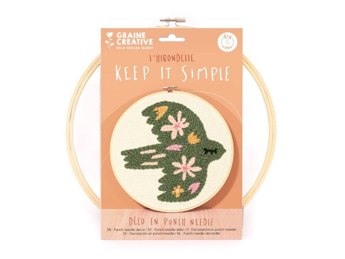 Achat Kit de broderie punch needle - Oiseau