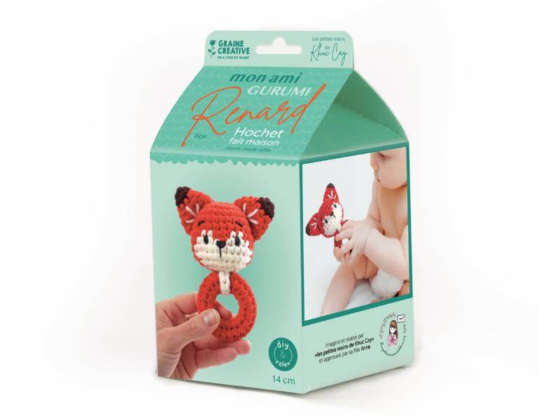 achat Kit Mon hochet Amigurumi - Renard - Graine Créative