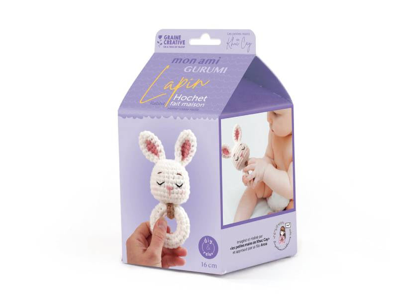 achat Kit Mon hochet Amigurumi Lapin - Graine Créative