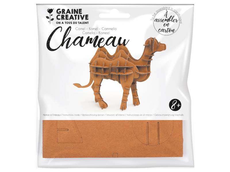 Achat Maquette 3D chameau en carton - 15 x 15 cm