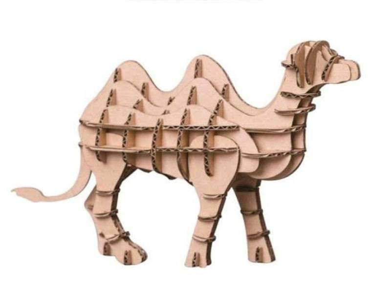 Achat Maquette 3D chameau en carton - 15 x 15 cm