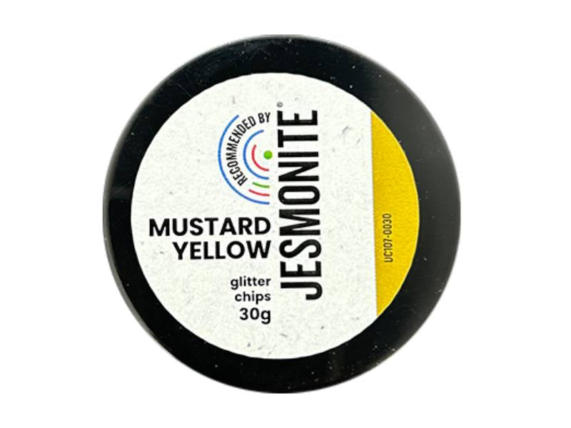 achat Éclats de paillettes pour Jesmonite 30 gr - Jaune moutarde