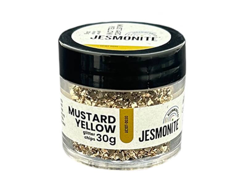 Achat Éclats de paillettes pour Jesmonite 30 gr - Jaune moutarde