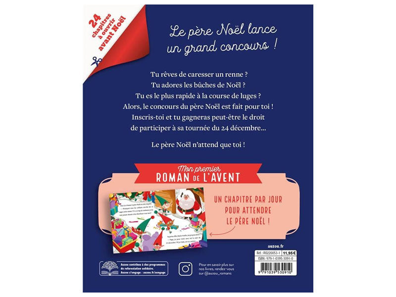 achat Mon premier roman de l'Avent Auzou - Le concours du Père Noël - Auzou